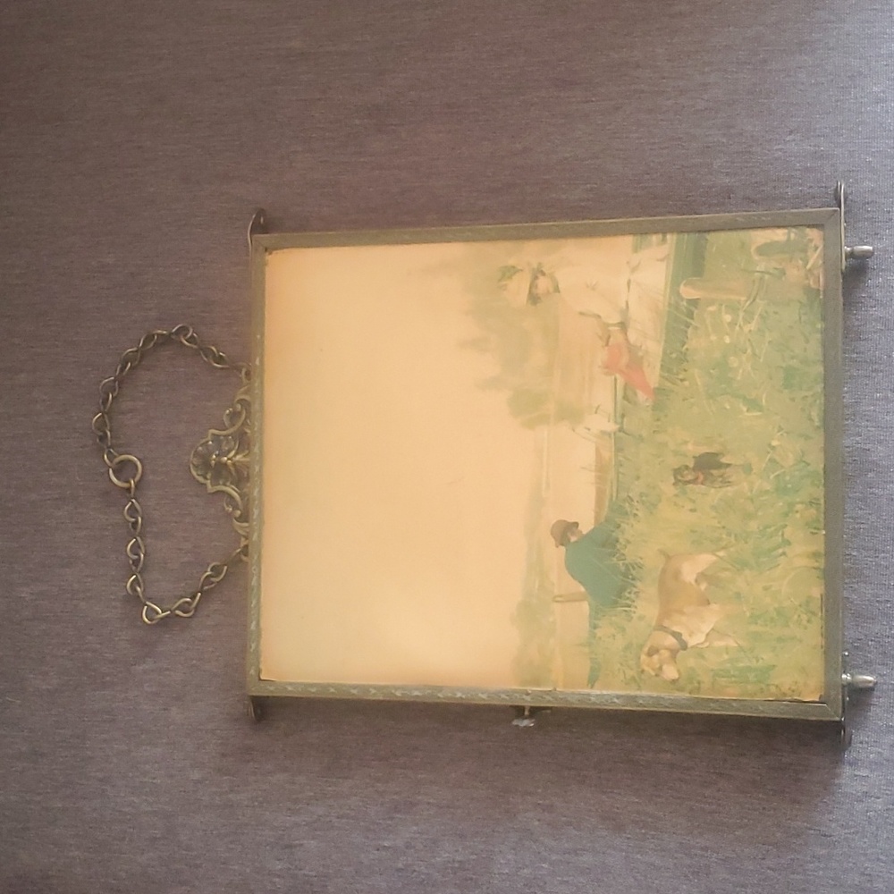 ANTIQUE TRI-FOLF MIRROR.
